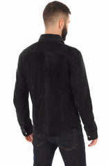 Men Genuine Leather Shirt 13 SkinOutfit