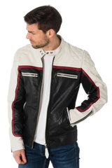 Men Genuine Leather Jacket MJ 16 SkinOutfit