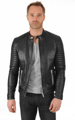 Men Genuine Leather Jacket MJ 38 SkinOutfit