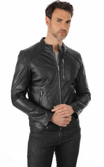 Men Genuine Leather Jacket MJ 39 SkinOutfit