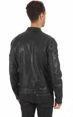 Men Genuine Leather Jacket MJ 43 SkinOutfit