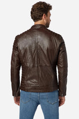 Men Genuine Leather Jacket MJ 55 SkinOutfit