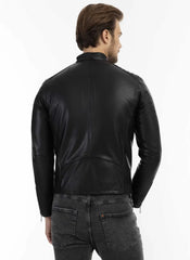 Men Genuine Leather Jacket MJ143 SkinOutfit