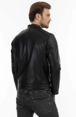 Men Genuine Leather Jacket MJ144 SkinOutfit