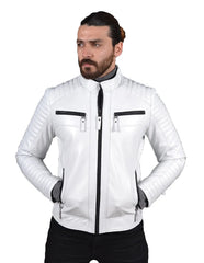 Men Genuine Leather Jacket MJ160 SkinOutfit