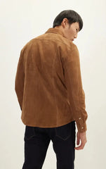 Men Genuine Leather Shirt 02 SkinOutfit