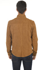 Men Genuine Leather Shirt 15 SkinOutfit