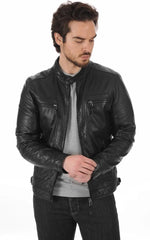 Men Genuine Leather Jacket 03 SkinOutfit