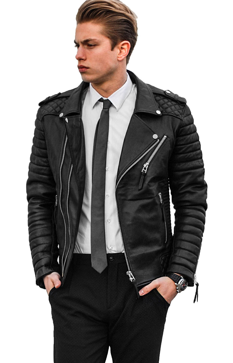 Men Genuine Leather Jacket 01 SkinOutfit