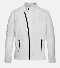 VIN DIESEL White Leather Jacket SkinOutfit