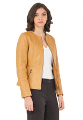 Women Genuine Leather Jacket WJ123 SkinOutfit