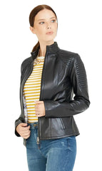 Women Genuine Leather Jacket WJ141 SkinOutfit