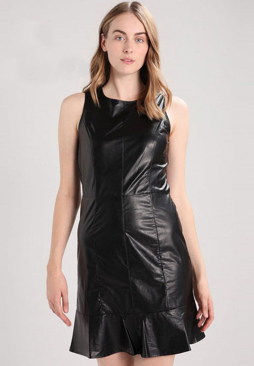 Women Genuine Leather Dress WD 10 SkinOutfit