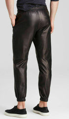 Men Genuine Leather Pant MP 12 SkinOutfit