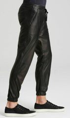 Men Genuine Leather Pant MP 12 SkinOutfit