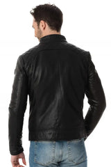 Men Genuine Leather Jacket MJ 20 freeshipping - SkinOutfit