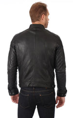 Men Genuine Leather Jacket MJ 34 freeshipping - SkinOutfit