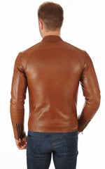 Men Genuine Leather Jacket MJ 40 freeshipping - SkinOutfit