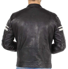 Men Lambskin Genuine Leather Jacket MJ 43 SkinOutfit