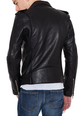 Men Lambskin Genuine Leather Jacket MJ 76 freeshipping - SkinOutfit