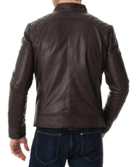 Men Lambskin Genuine Leather Jacket MJ170 freeshipping - SkinOutfit