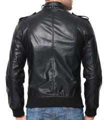 Men Lambskin Genuine Leather Jacket MJ174 freeshipping - SkinOutfit