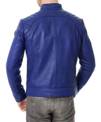 Men Lambskin Genuine Leather Jacket MJ216 freeshipping - SkinOutfit