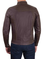 Men Lambskin Genuine Leather Jacket MJ254 freeshipping - SkinOutfit