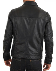 Men Lambskin Genuine Leather Jacket MJ280 freeshipping - SkinOutfit