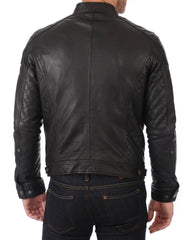 Men Lambskin Genuine Leather Jacket MJ285 freeshipping - SkinOutfit