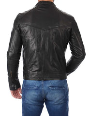 Men Lambskin Genuine Leather Jacket MJ330 freeshipping - SkinOutfit