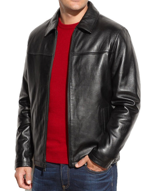 Men Lambskin Genuine Leather Jacket MJ133 freeshipping - SkinOutfit