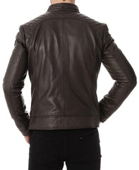 Men Lambskin Genuine Leather Jacket MJ167 freeshipping - SkinOutfit