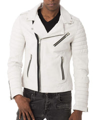 Men Lambskin Genuine Leather Jacket MJ172 freeshipping - SkinOutfit