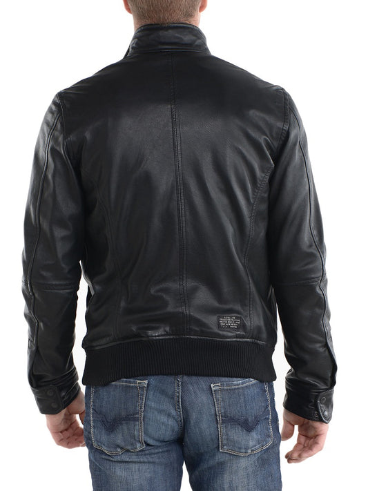 Men Lambskin Genuine Leather Jacket MJ279 freeshipping - SkinOutfit