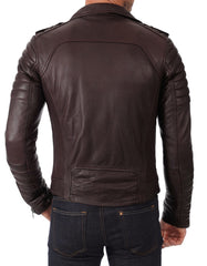 Men Lambskin Genuine Leather Jacket MJ436 freeshipping - SkinOutfit