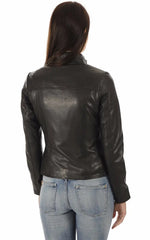 Women Genuine Leather Jacket WJ 06 freeshipping - SkinOutfit