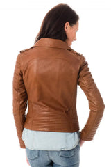 Women Genuine Leather Jacket WJ 13 freeshipping - SkinOutfit