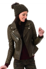 Women Genuine Leather Jacket WJ 14 freeshipping - SkinOutfit