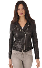 Women Genuine Leather Jacket WJ 23 freeshipping - SkinOutfit