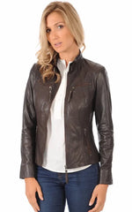 Women Genuine Leather Jacket WJ 30 freeshipping - SkinOutfit