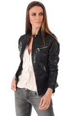 Women Genuine Leather Jacket WJ 32 freeshipping - SkinOutfit