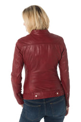 Women Genuine Leather Jacket WJ 34 SkinOutfit