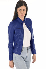 Women Genuine Leather Jacket WJ 35 SkinOutfit