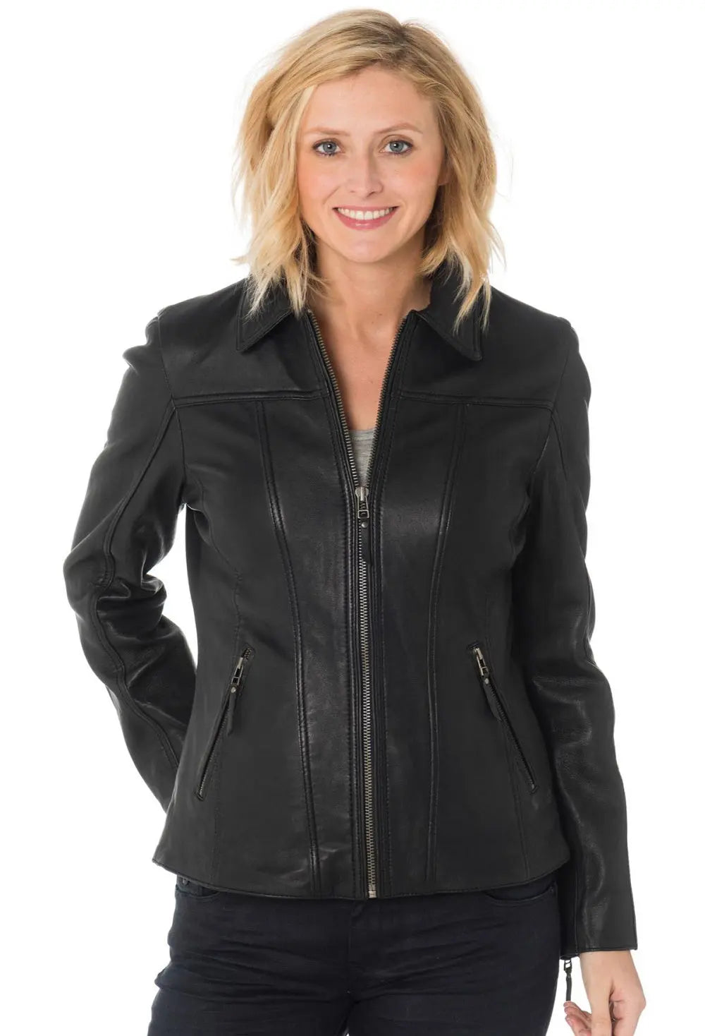 Women Genuine Leather Jacket WJ 36 SkinOutfit