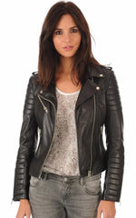 Women Genuine Leather Jacket WJ 38 SkinOutfit