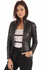 Women Genuine Leather Jacket WJ 39 freeshipping - SkinOutfit