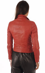 Women Genuine Leather Jacket WJ 41 freeshipping - SkinOutfit