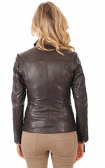 Women Genuine Leather Jacket WJ 43 freeshipping - SkinOutfit