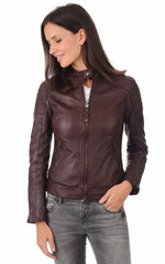 Women Genuine Leather Jacket WJ 47 freeshipping - SkinOutfit